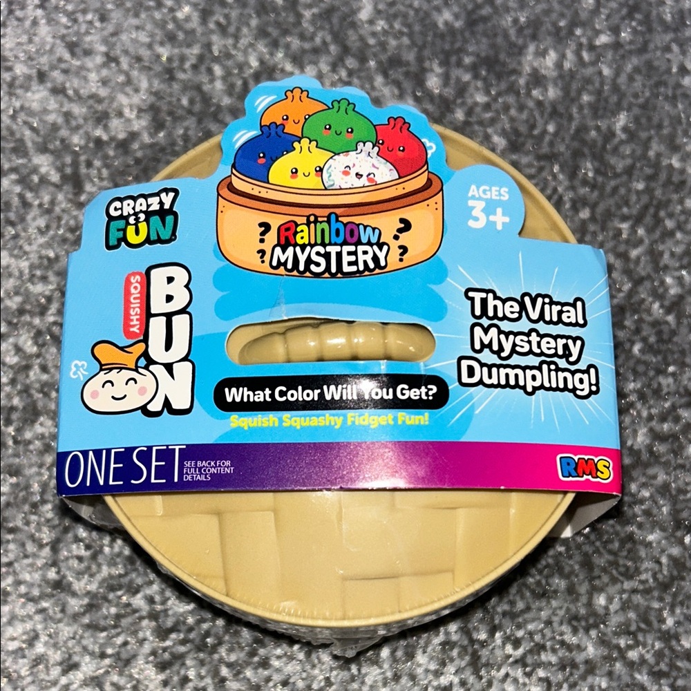 Rainbow Mystery (4 Inch) Dumpling Squishy Bun Viral Tiktok NEW